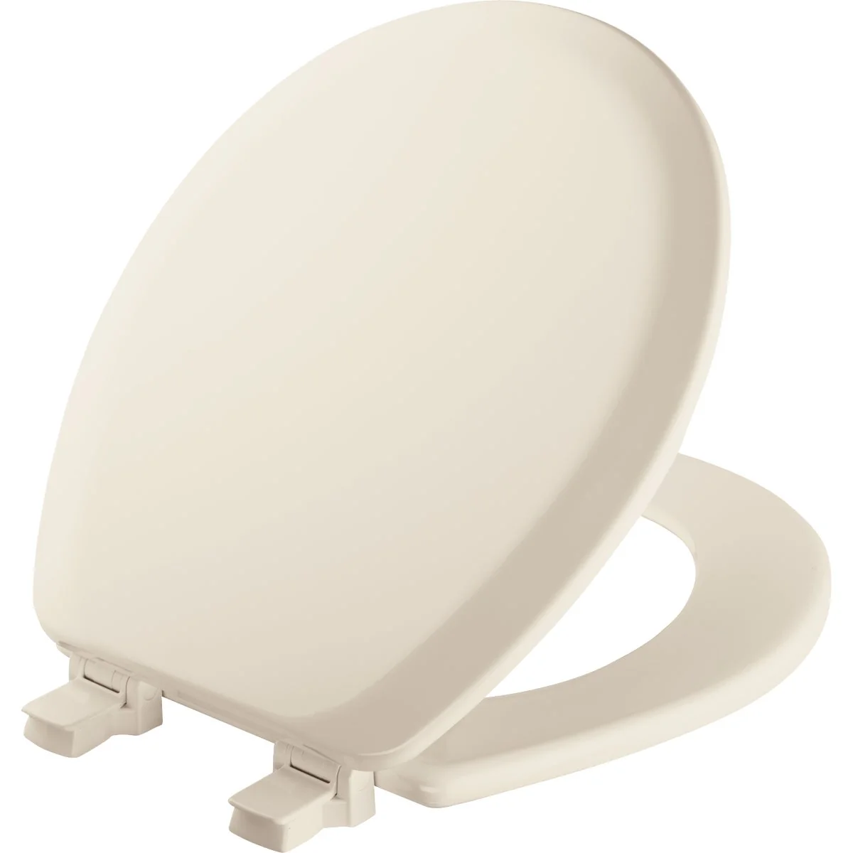 Sustainable Mayfair Advantage Round Closed Front Biscuit Wood Toilet Seat Traditional