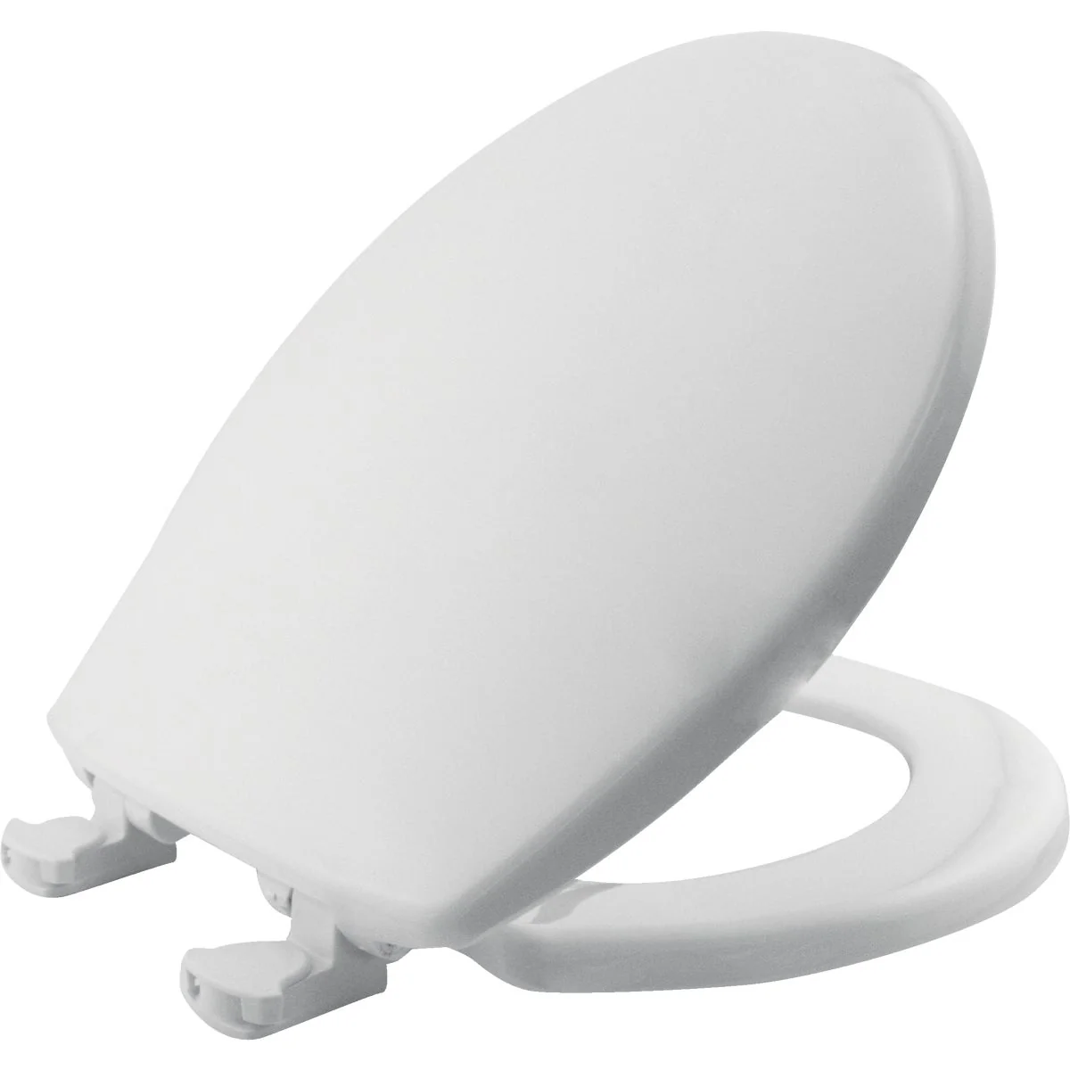 Safe Mayfair Round Closed Front Slow Close White Plastic Toilet Seat Classic