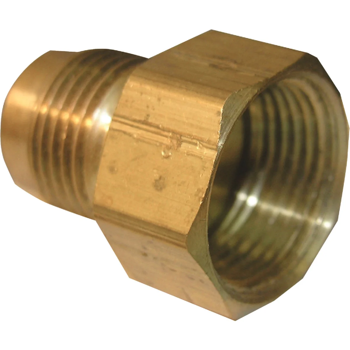 Official Lasco 5 8 In. M x 1 2 In. FPT Brass Flare Adapter Genuine