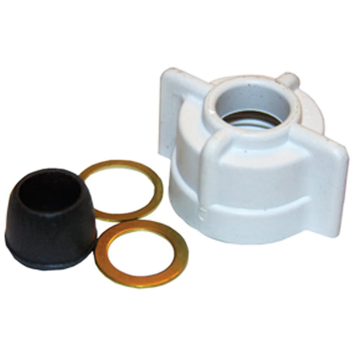 Superior Lasco 1 2 In. FPT x 3 8 In. OD Tube White Plastic Slip Joint Nut and Washer Quality