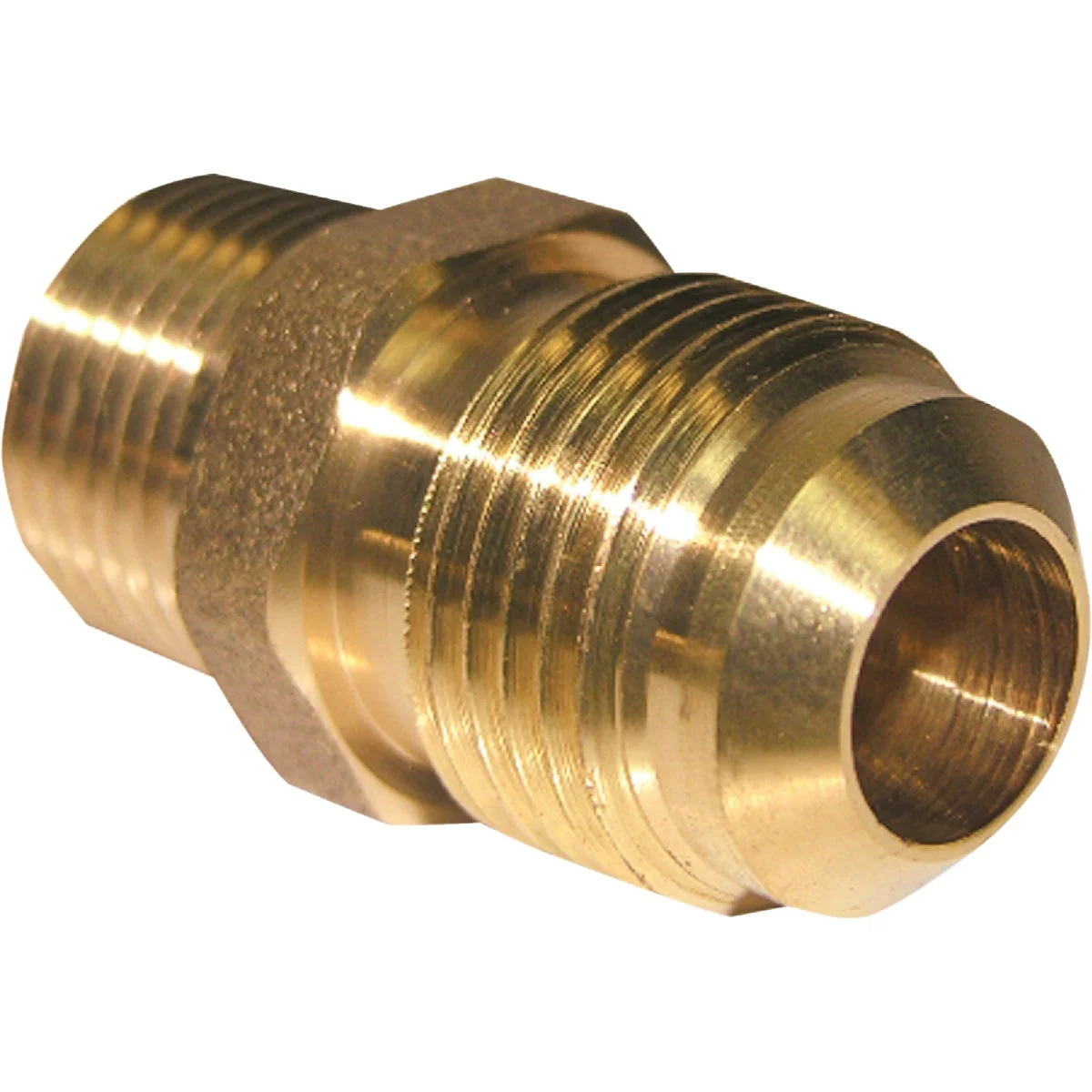 Long-Lasting Lasco 1 2 In. M x 3 8 In. MPT Brass Flare Adapter Elite