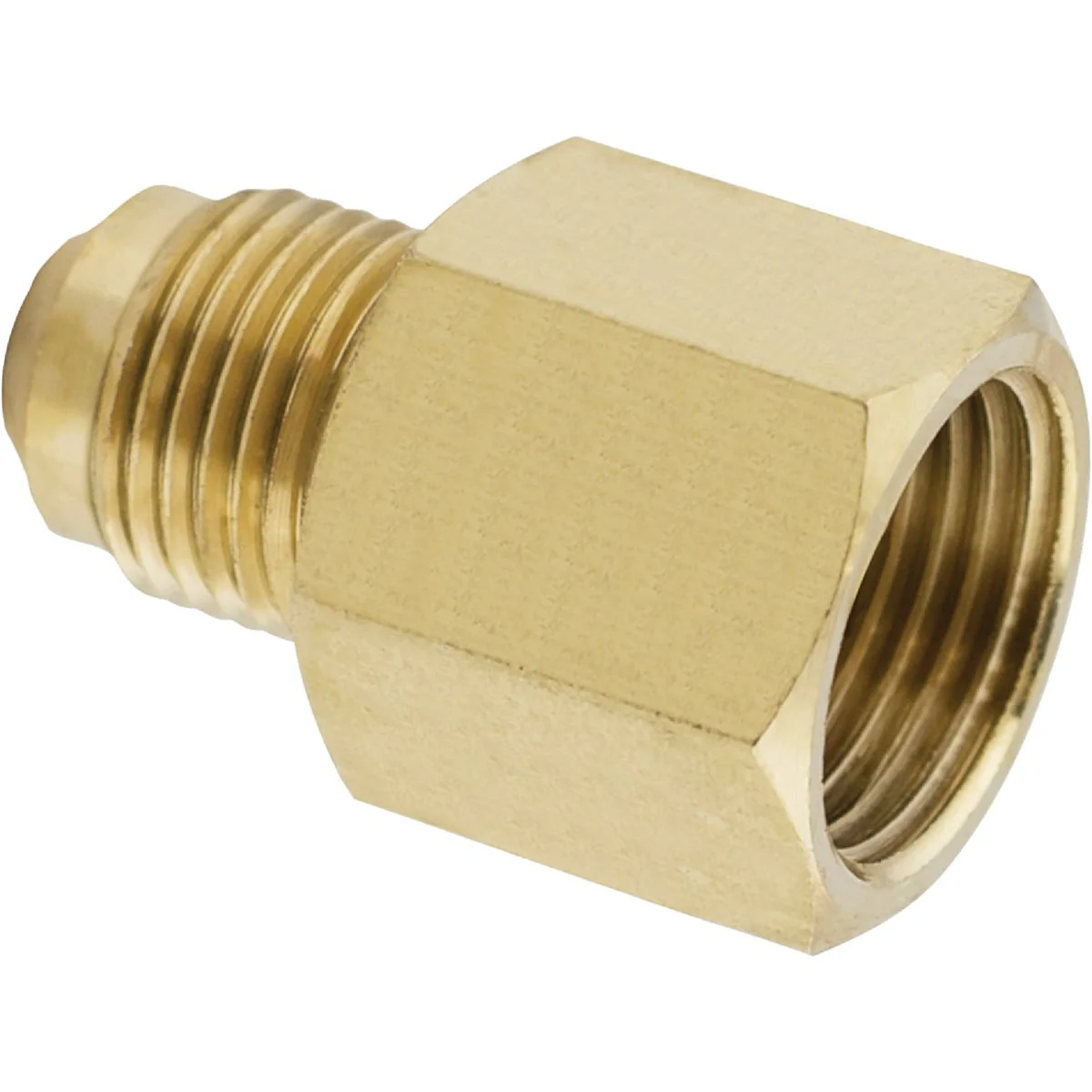 Environmentally Friendly Lasco 1 2 In. F x 3 8 In. M Brass Flare Adapter Organic