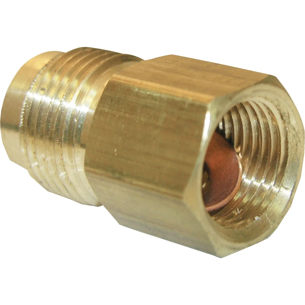 Green Lasco 1 2 In. F x 5 8 In. M Brass Flare Adapter Selected