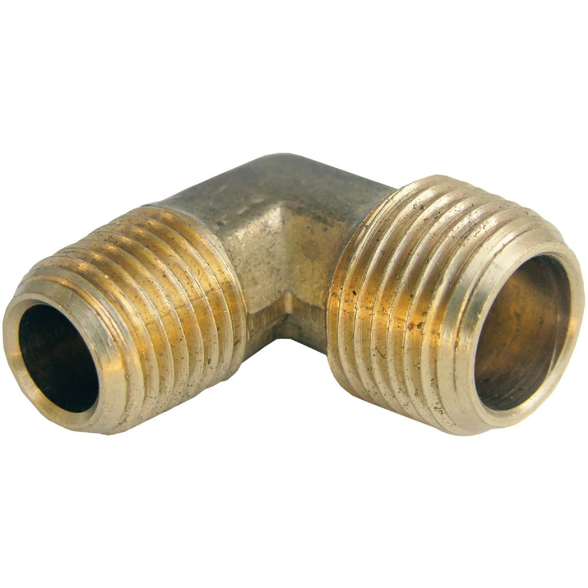 Fine Crafted Lasco 3 8 In. MPT x 1 4 In. MPT 90 Deg. Brass Elbow 1 4 Bend Secure