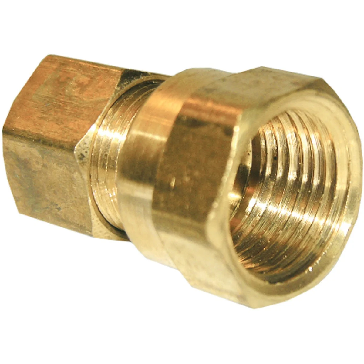 Unique Lasco 3 8 In. C x 3 8 In. FPT Brass Compression Adapter Innovative
