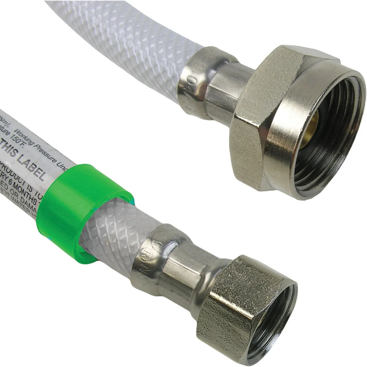 Durable Lasco 1 2 In. FIP x 7 8 In. BC x 16 In. L Poly Braided Vinyl Toilet Connector Outstanding