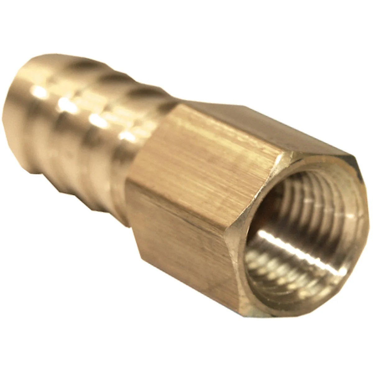 Modern Lasco 3 8 In. FPT x 1 4 In. Brass Hose Barb Adapter Relaxed