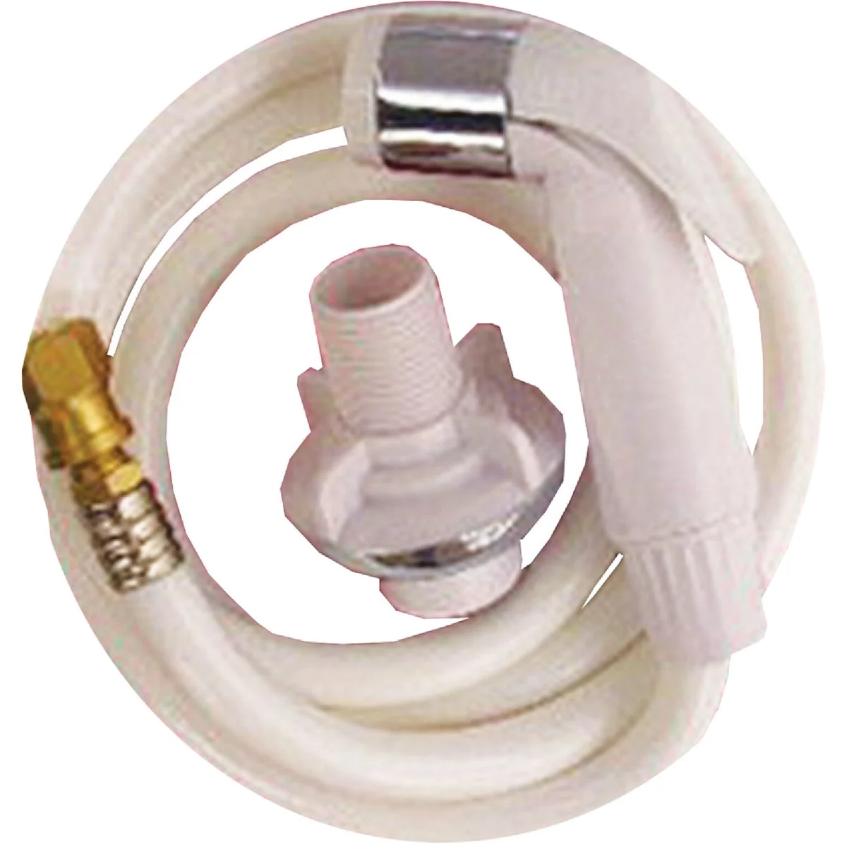Crafted Lasco 48 In. White Spray Head with Hose Sprayer Casual