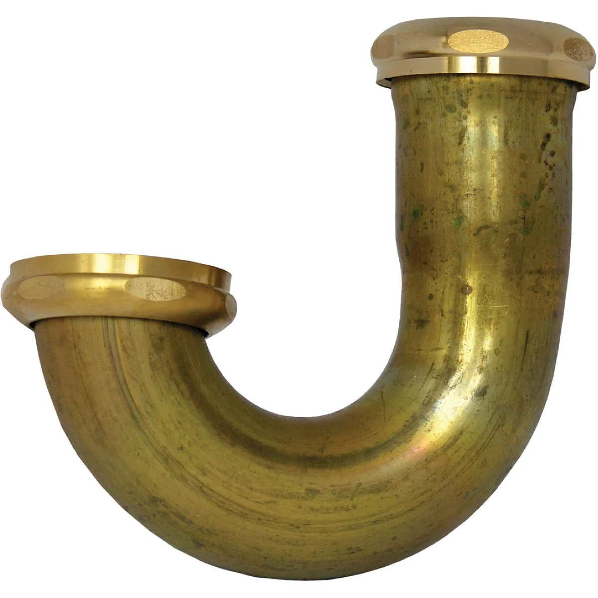 Organic Lasco 1-1 2 In. LA Pattern Rough Brass J-Bend Safe