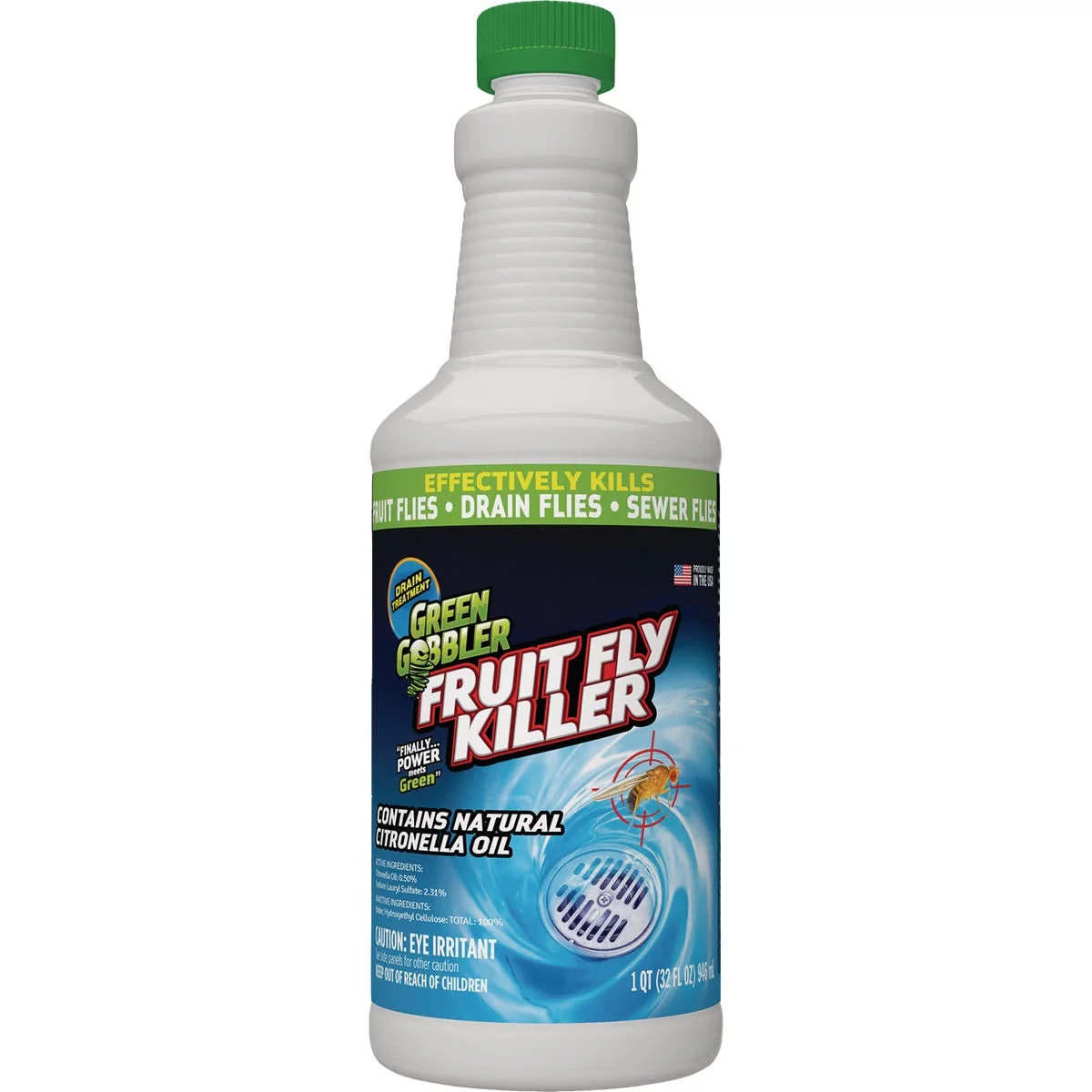 Effective Green Gobbler 32 Oz. Fruit Fly Killer Gel Drain Opener Cleaner Original