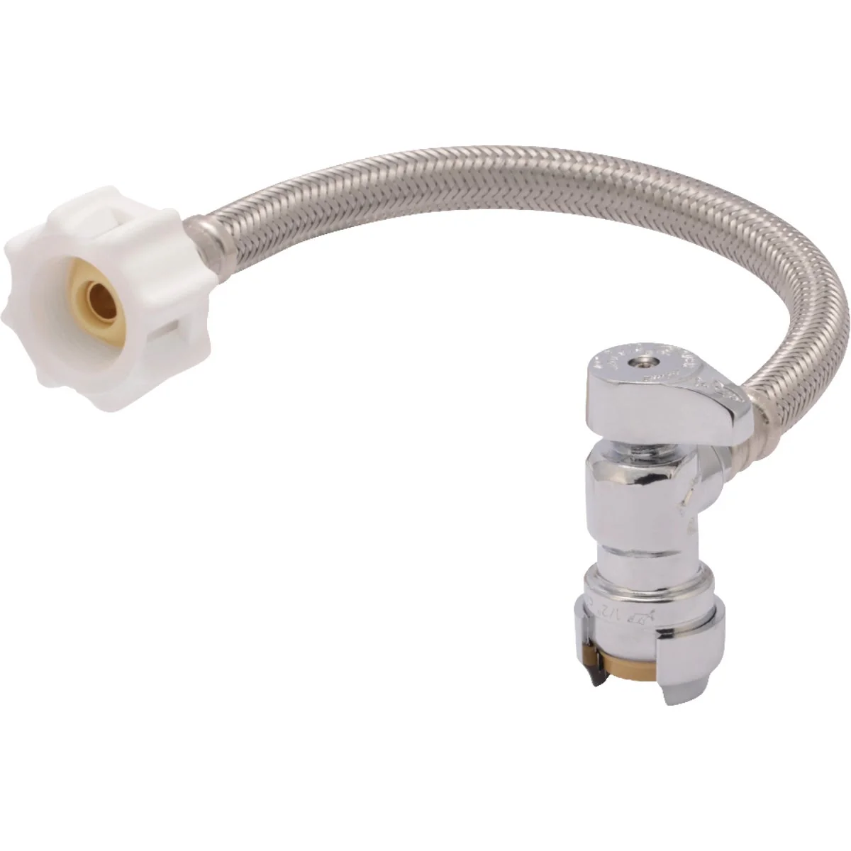 Top-Quality SharkBite Click Seal 1 2 In. C x 7 8 In. BC x 12 In. L Braided Stainless Steel Toilet Connector Unique