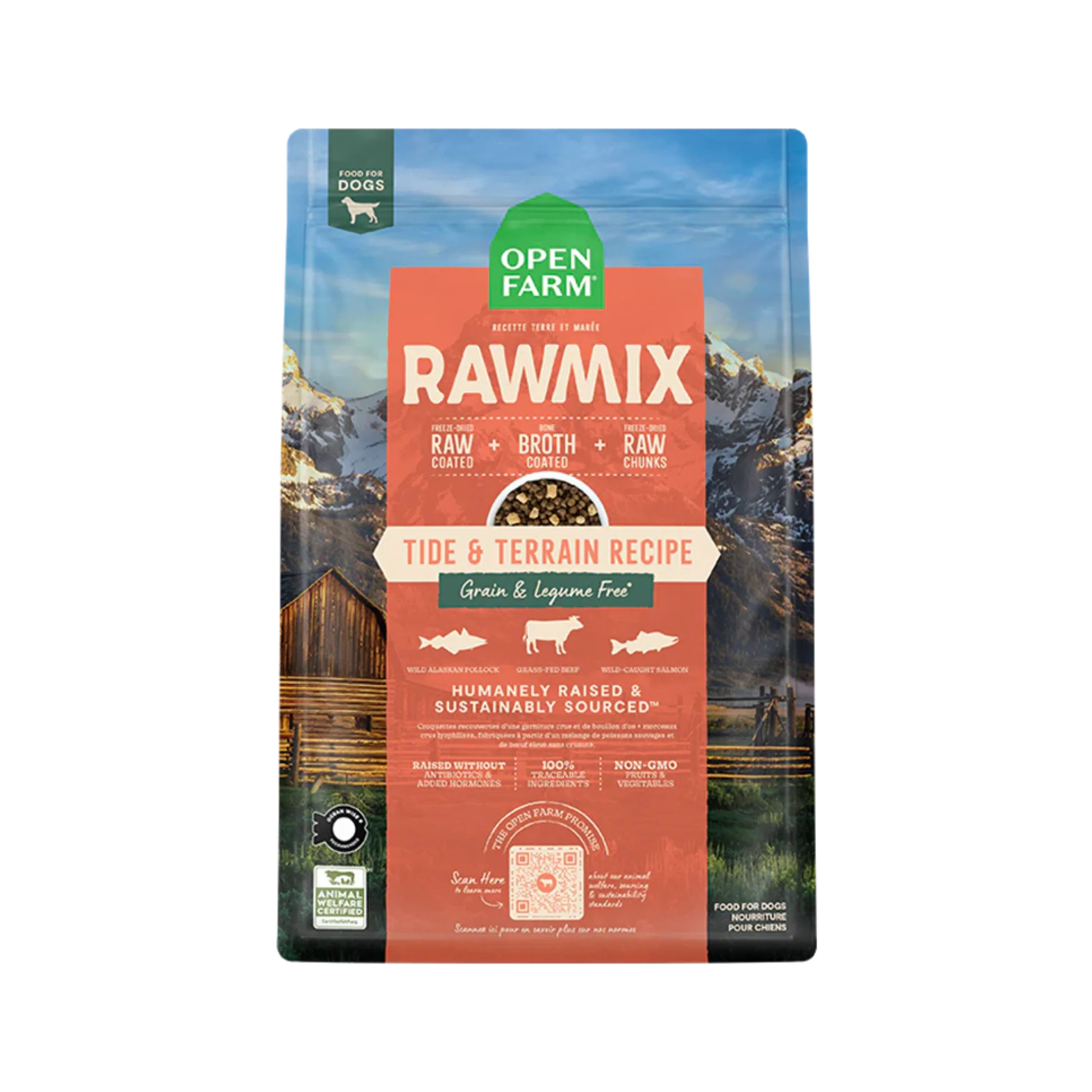 Original Design Open Farm Tide Terrain Grain- Rawmix for Dogs Selected