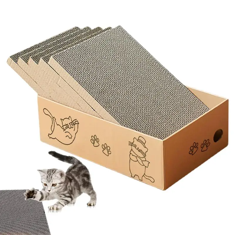 User-Friendly Cat Scratcher Reversible Thick Bed 5 Packs Lightweight