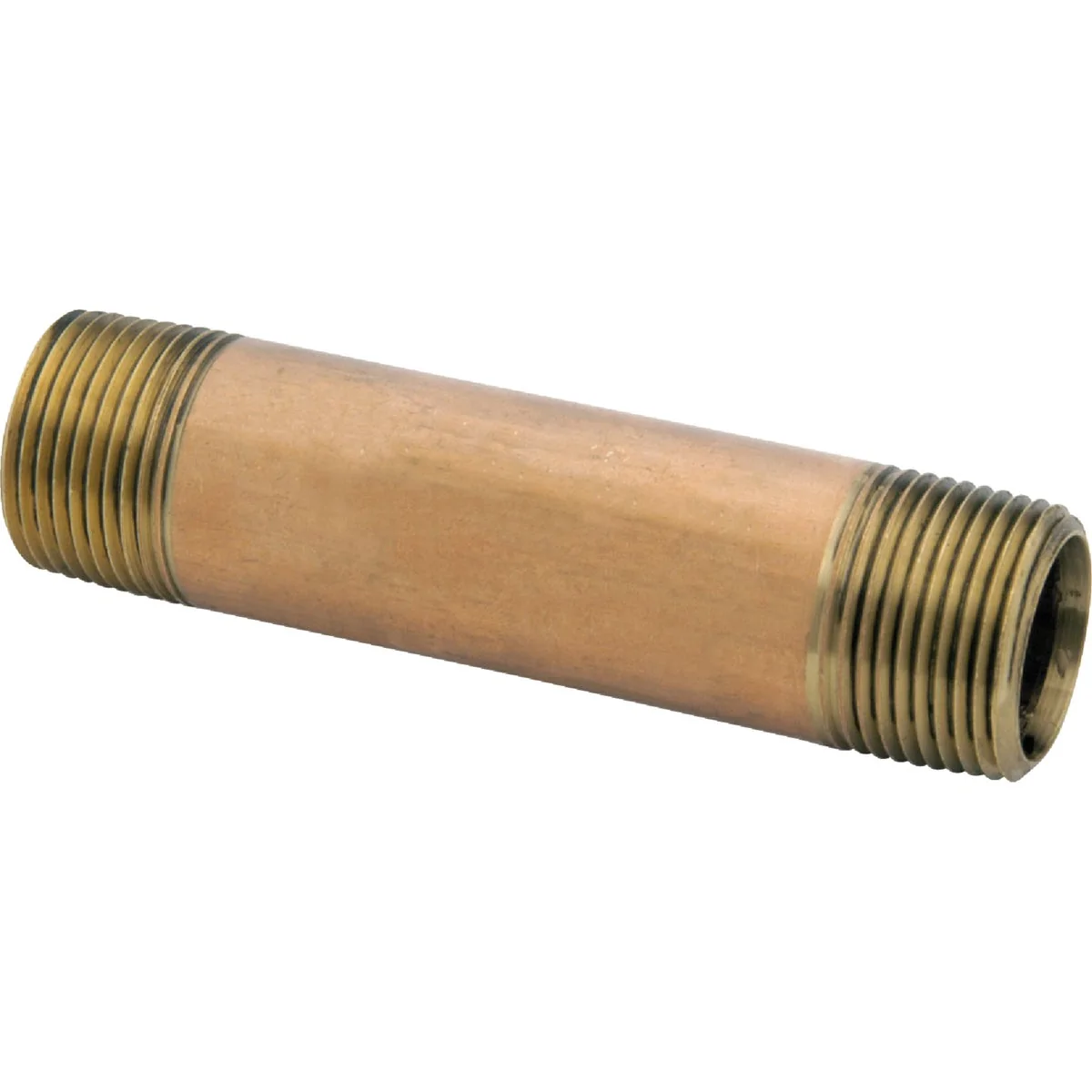 Contemporary Anderson Metals 1 2 In. x 2 In. Red Close Brass Nipple Excellent