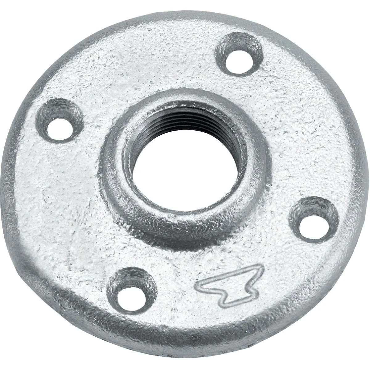 Pure Anvil 1-1 2 In. Malleable Iron Galvanized Floor Flange Lightweight
