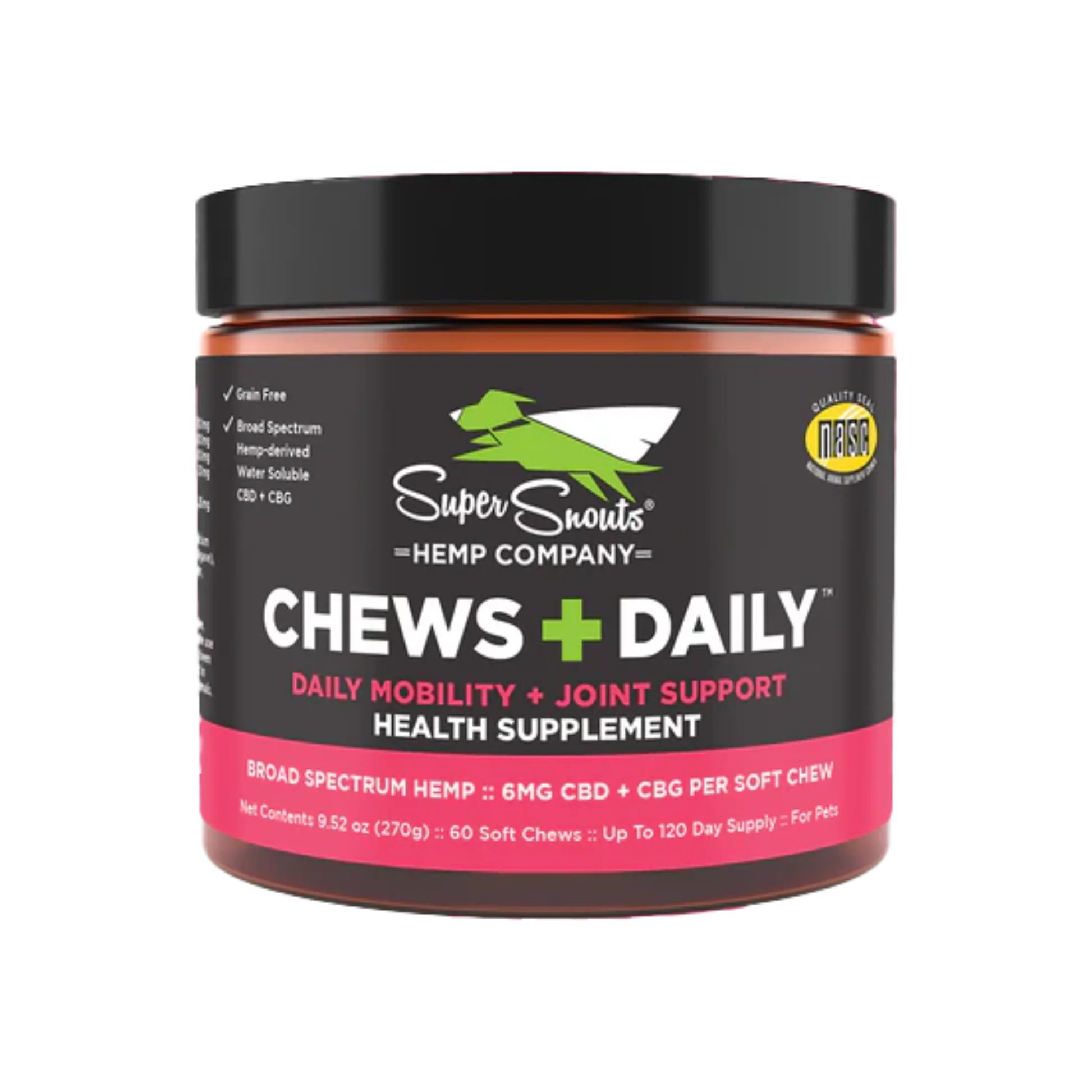 Carefully Designed Super Snouts Chews Daily Mobility Support Hemp Chew Eco-Friendly