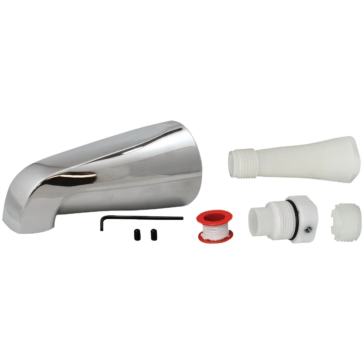 Secure Do it Universal Fit Chrome Bathtub Spout Practical