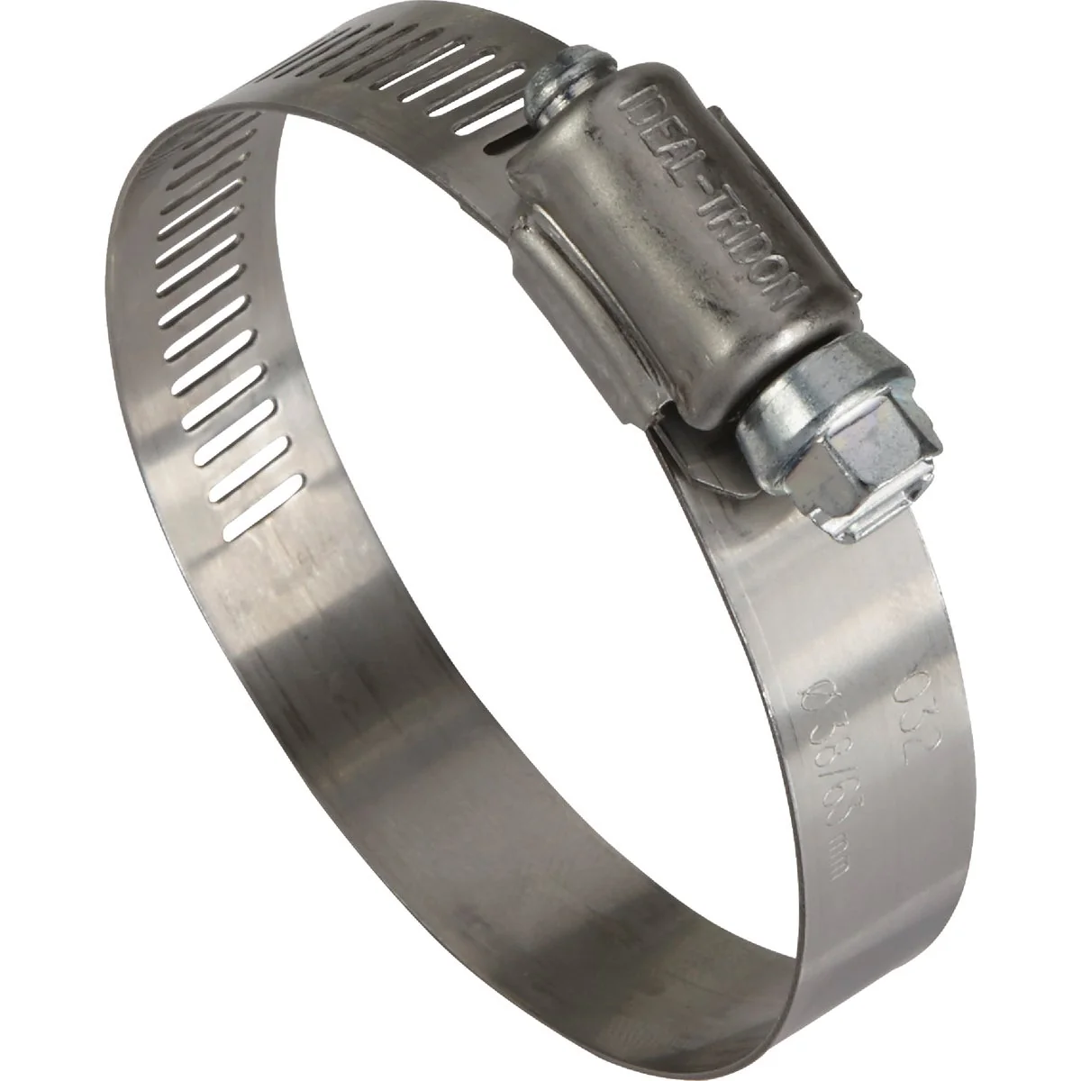 Minimalist I 1-1 2 In. – 2-1 2 In. 57 Stainless Steel Hose Clamp with Zinc-Plated Carbon Steel Screw Reliable