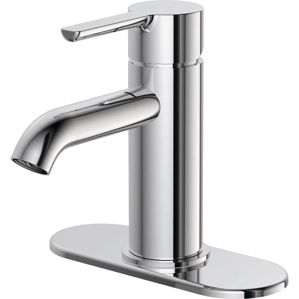 Crafted Home Impressions Chrome 1-Handle Lever 4 In. Centerset Monoblock Bathroom Faucet Comfortable