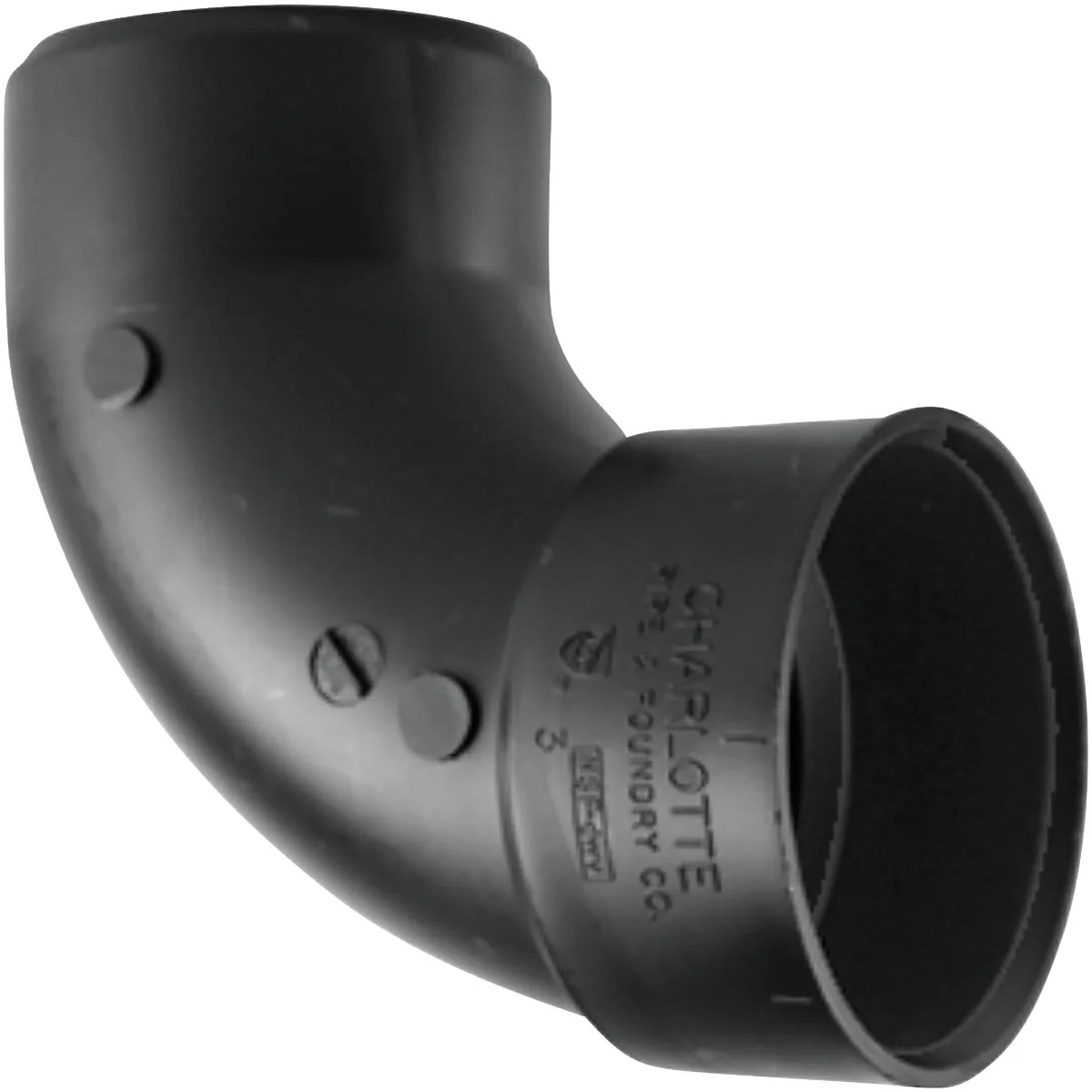 Fast Charlotte Pipe 2 In. Hub x Spigot 90 Deg. Sanitary Street ABS Elbow 1 4 Bend Easy-to-Use