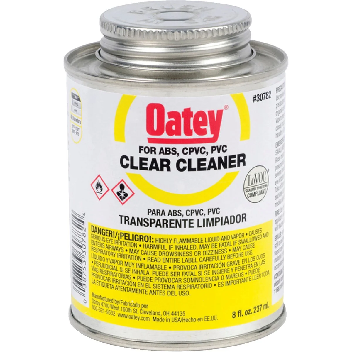 Elegant Oatey 8 Oz. All-Purpose Clear PVC Cleaner Sophisticated