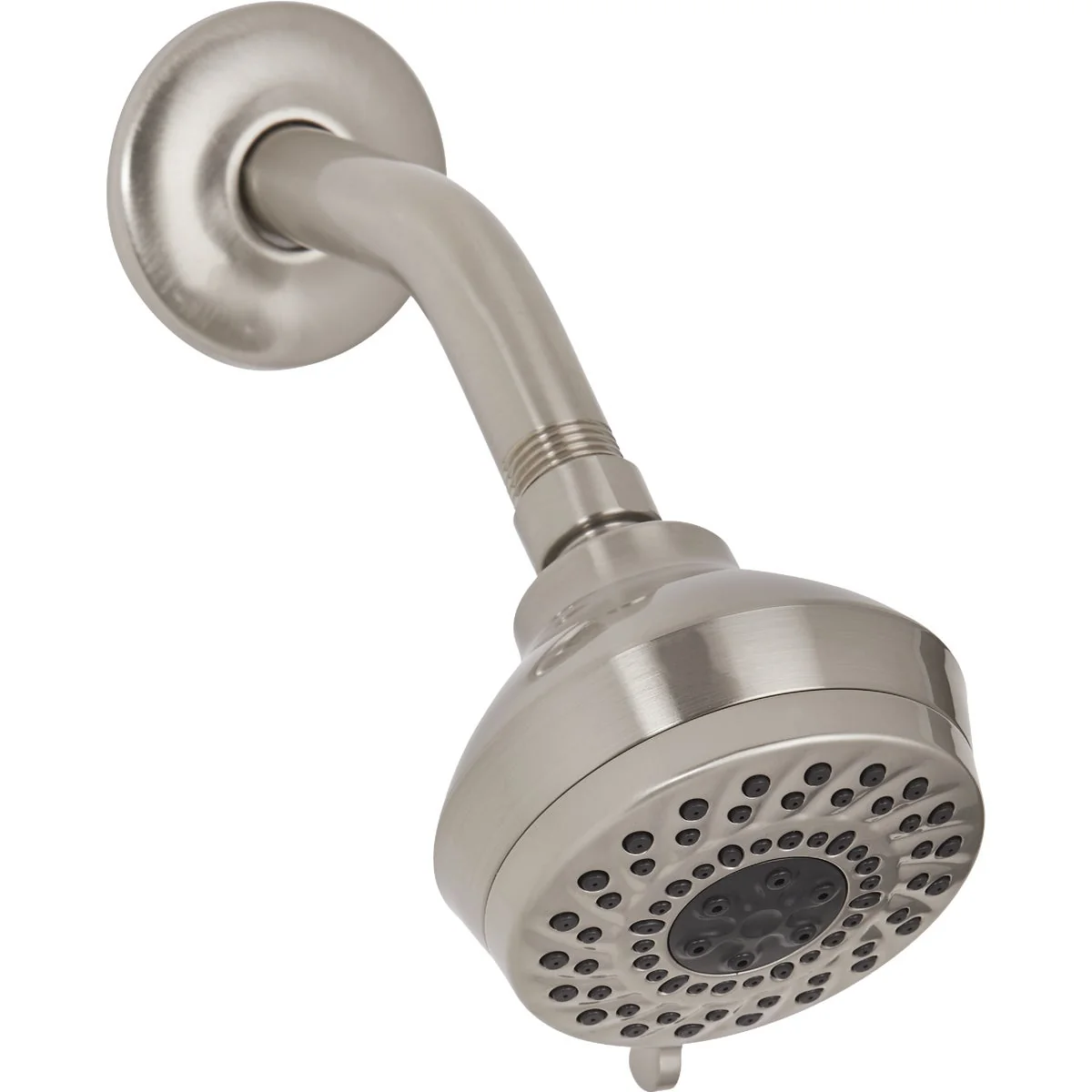 Dependable Home Impressions 6-Spray 1.8 GPM Fixed Showerhead Brushed Nickel Enhanced