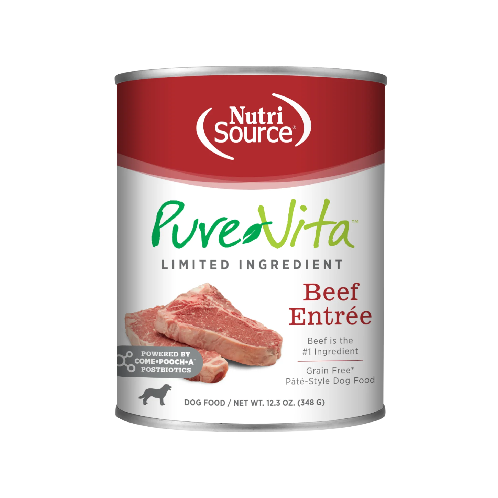 Powerful NutriSource PureVita Limited Ingredient Wet Dog Food 12.3oz Effective