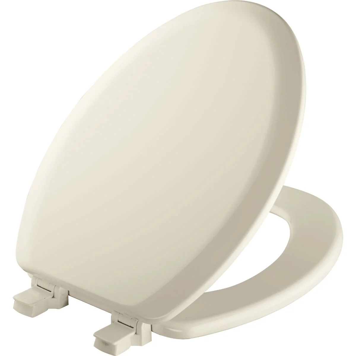 Luxury Mayfair Elongated Closed Front Biscuit Wood Toilet Seat Exclusive