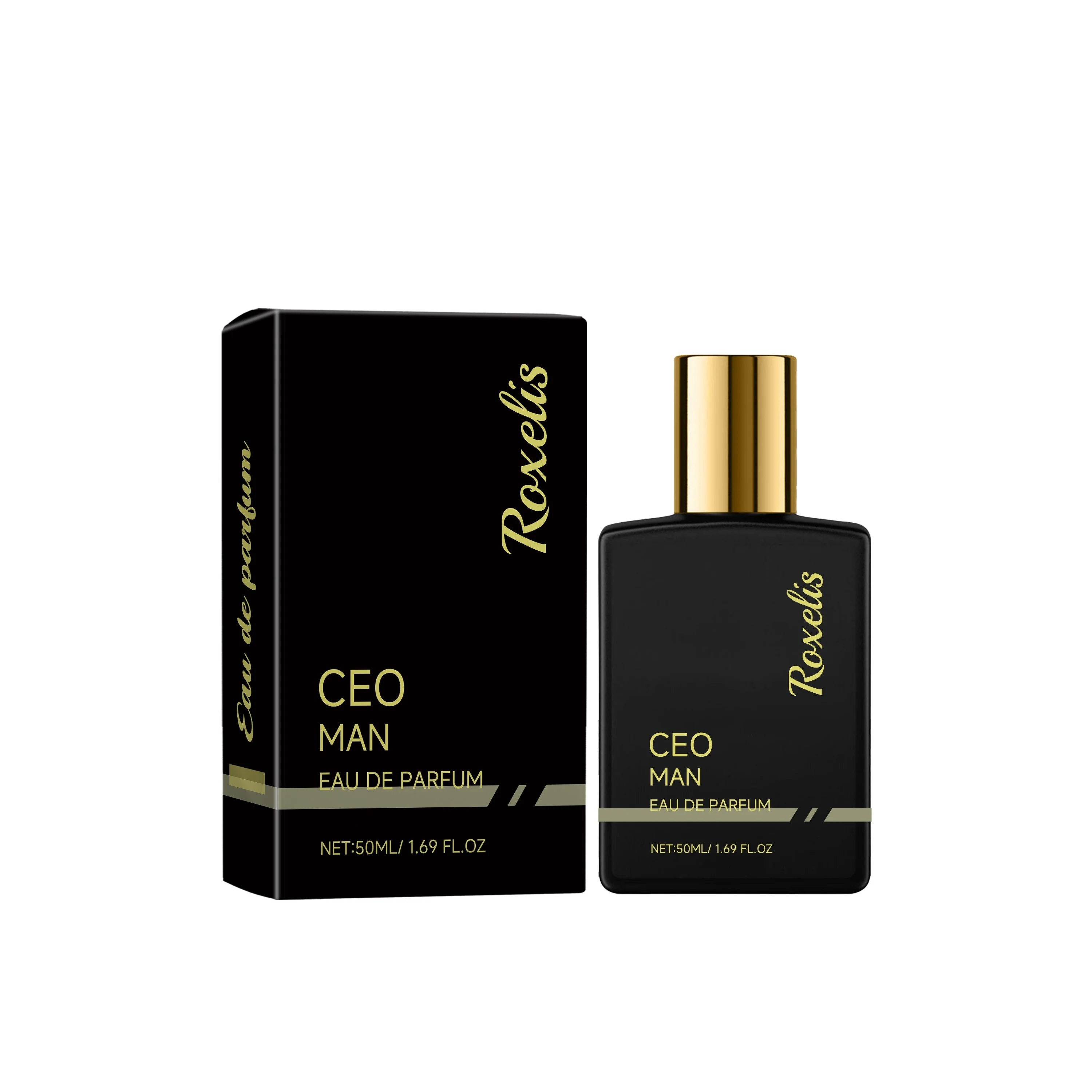 Quality Premium Long-Lasting Men’s Eau de Parfum CEO Man Fresh Herb Warm Woody Colognes 50ml Elegant