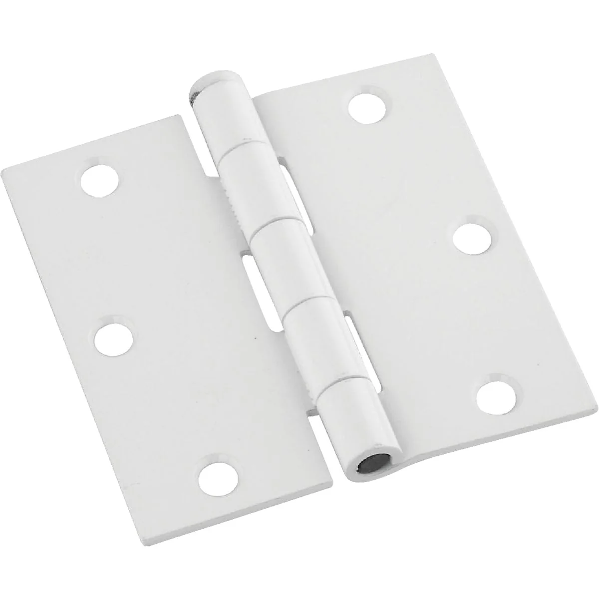 Luxury National 3-1 2 In. Square White Door Hinge 3-Pack Smooth