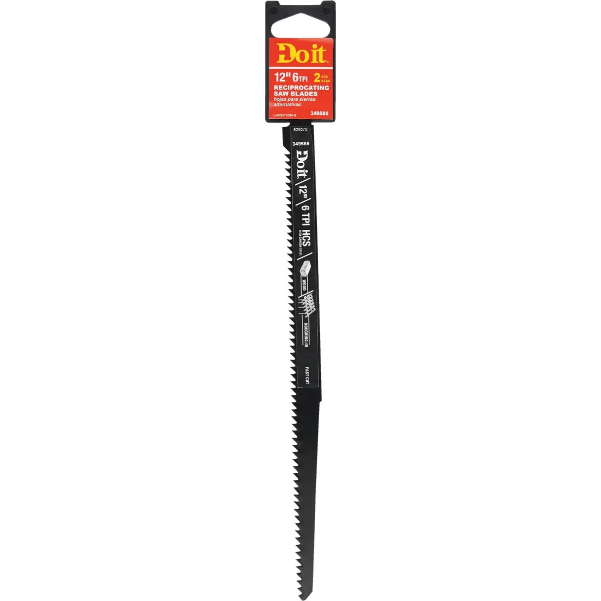 Responsible Do it Carbon Steel 12 In. 6 TPI Wood w Nails Reciprocating Saw Blade 2-Pack Smart