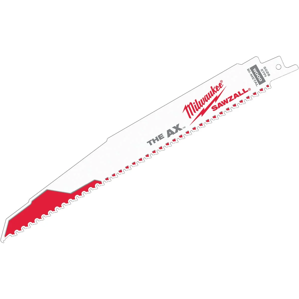 Modern Milwaukee Sawzall THE AX 9 In. 5 TPI Wood w Nails Demolition Reciprocating Saw Blade 5-Pack Advanced