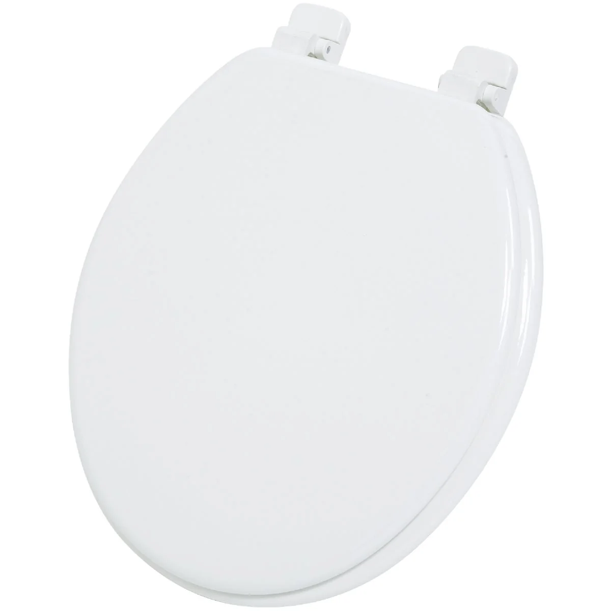 Expertly Made Home Impressions Round Closed Front White Wood Toilet Seat Genuine