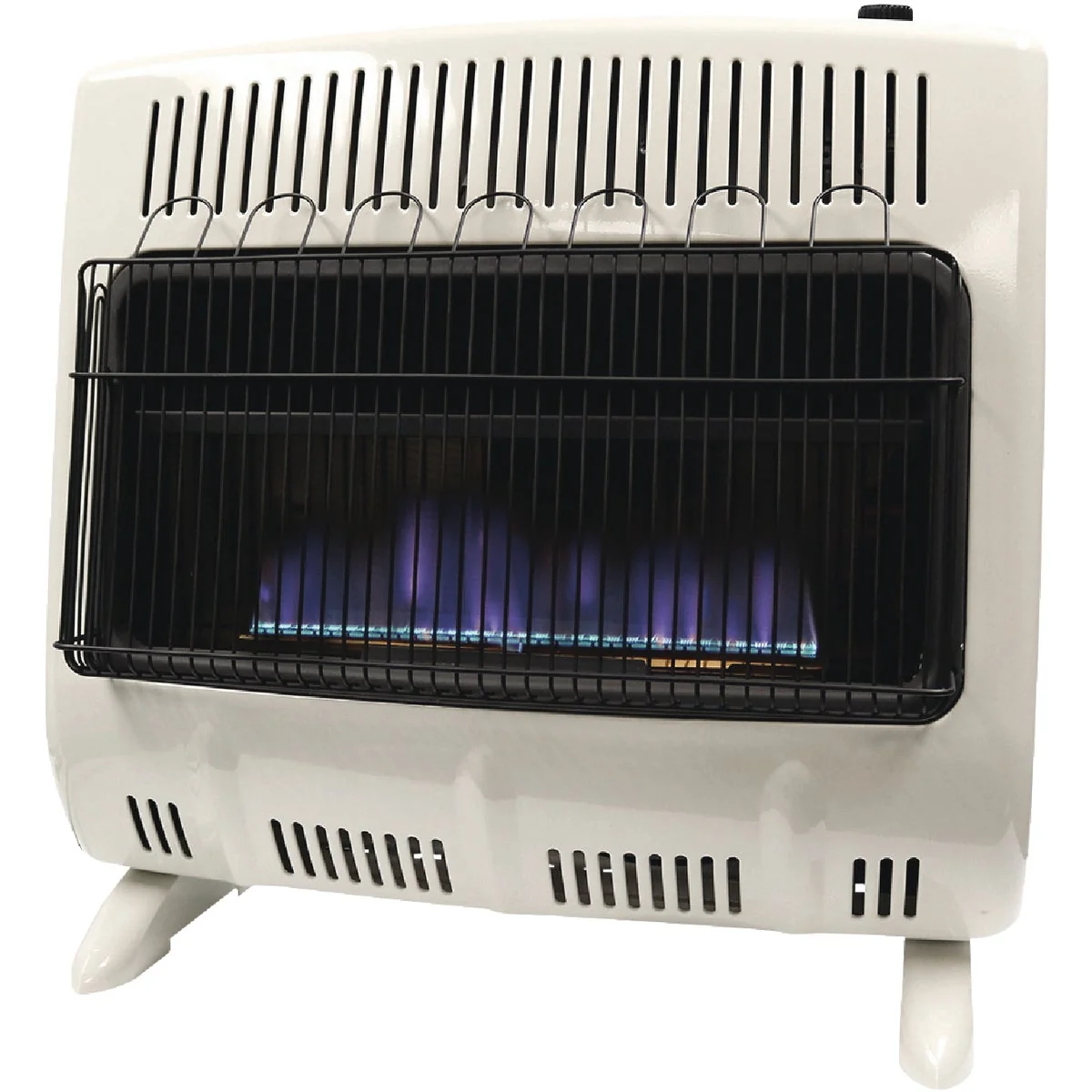 Pure Mr. Heater 30K BTU Blue Flame Dual Fuel Vent Wall Heater Easy-to-Use