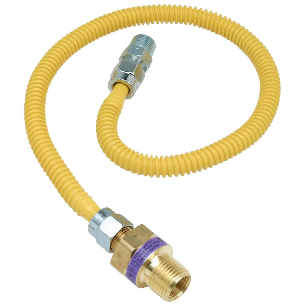 Healthy Dormont 3 8 In. OD x 36 In. Coated Stainless Steel Gas Connector 3 8 In. MIP Tapped 1 4 In. FIP x 1 2 In. MIP SmartSense Environmentally Friendly