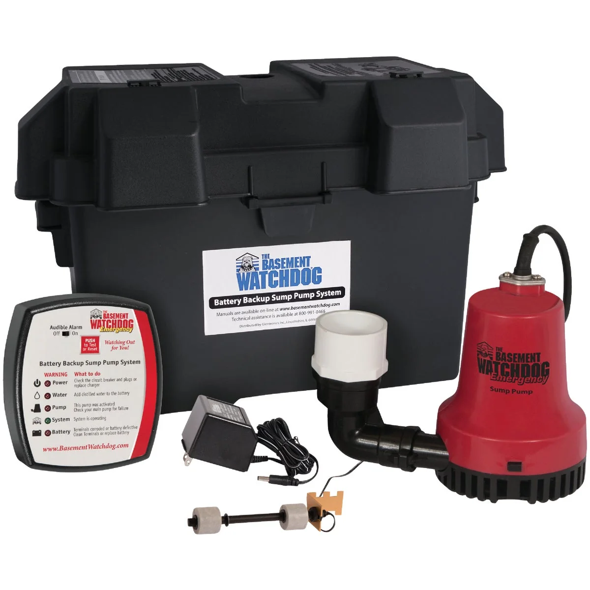 Excellent The Basement Watchdog Emergency Backup Sump Pump System Relaxed