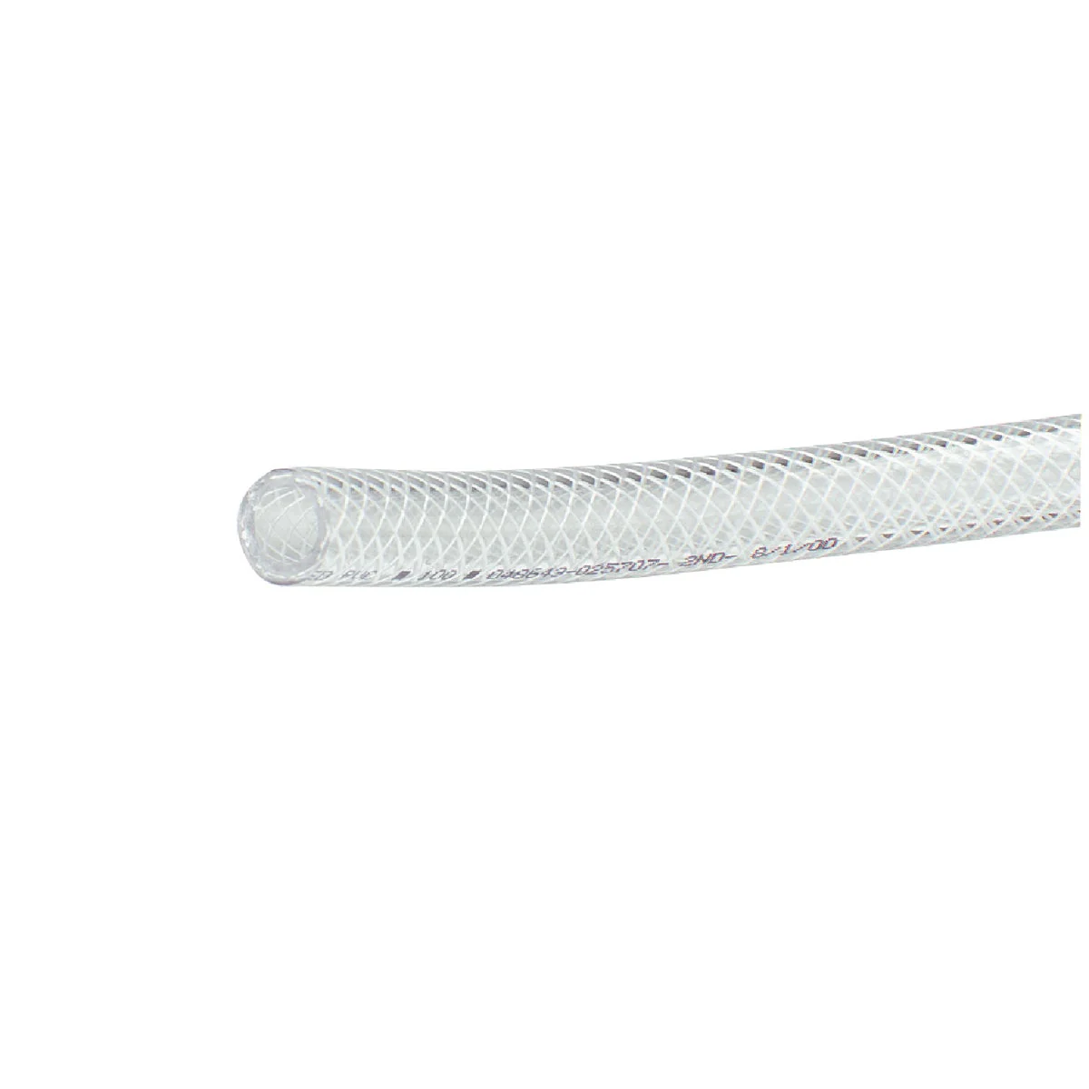 Organic Abbott Rubber 3 4 In. x 1 2 In. x 100 Ft. Clear T12 Braided PVC Tubing Bulk Spool Traditional