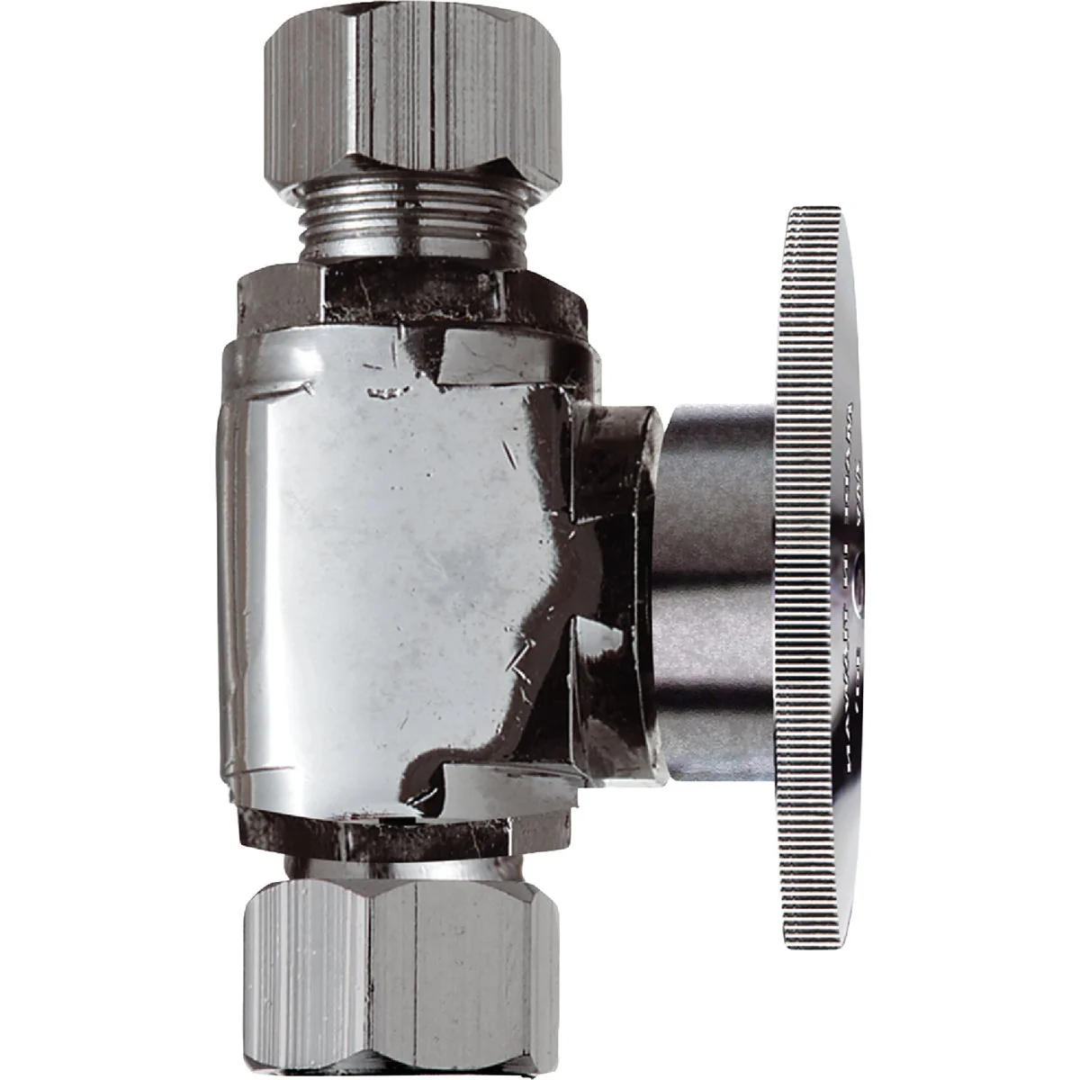 Consistent Do it 3 8 In. C X 3 8 In. OD Chrome Plated Brass Stop Valve Green