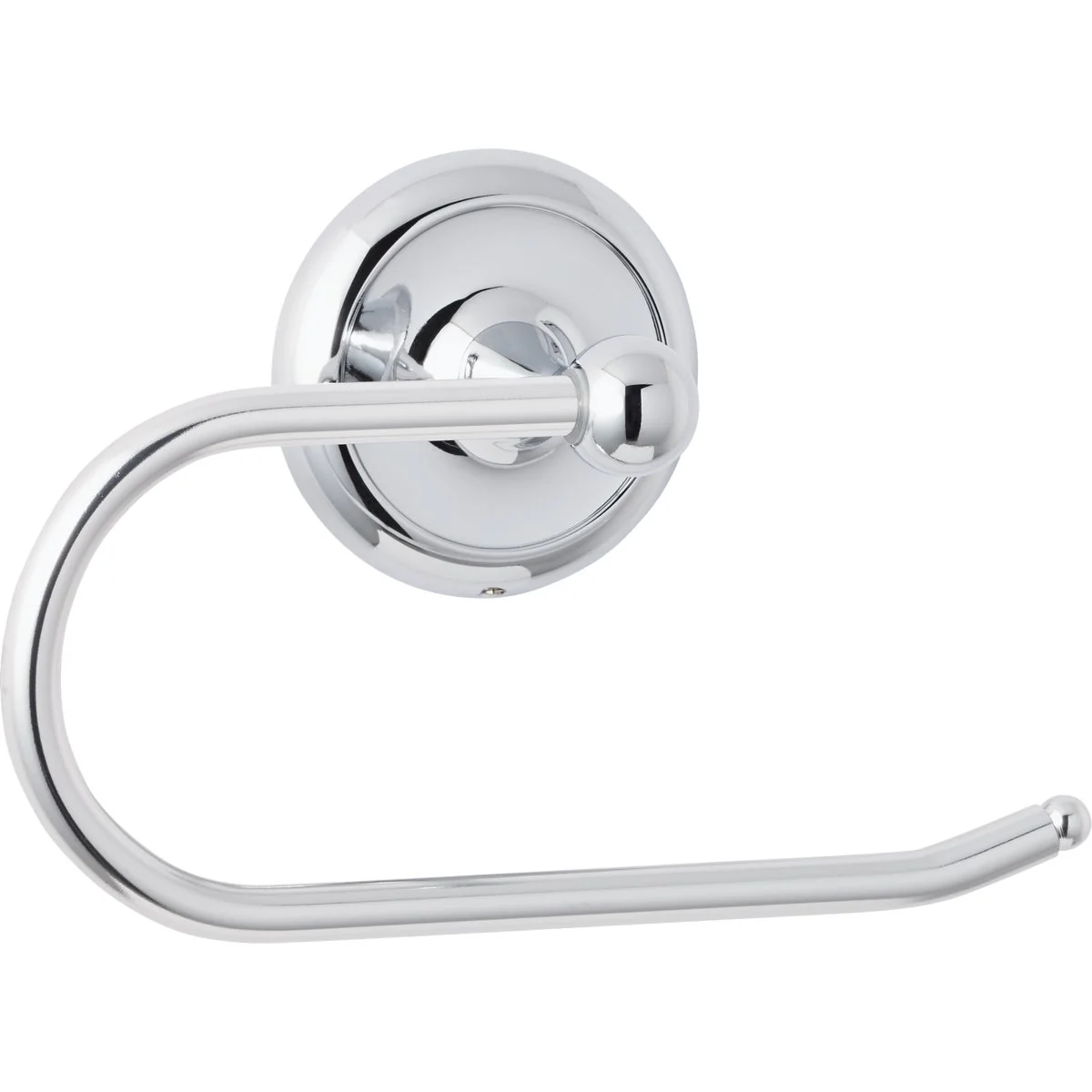 Smooth Home Impressions Aria Polished Chrome Single Post Wall Mount Toilet Paper Holder Long-Lasting