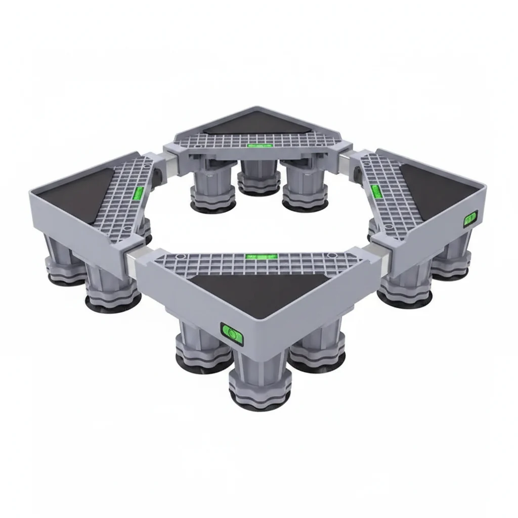 Classic Adjustable Washing Machine Stand with Multi-Functional Fridge Base Recyclable