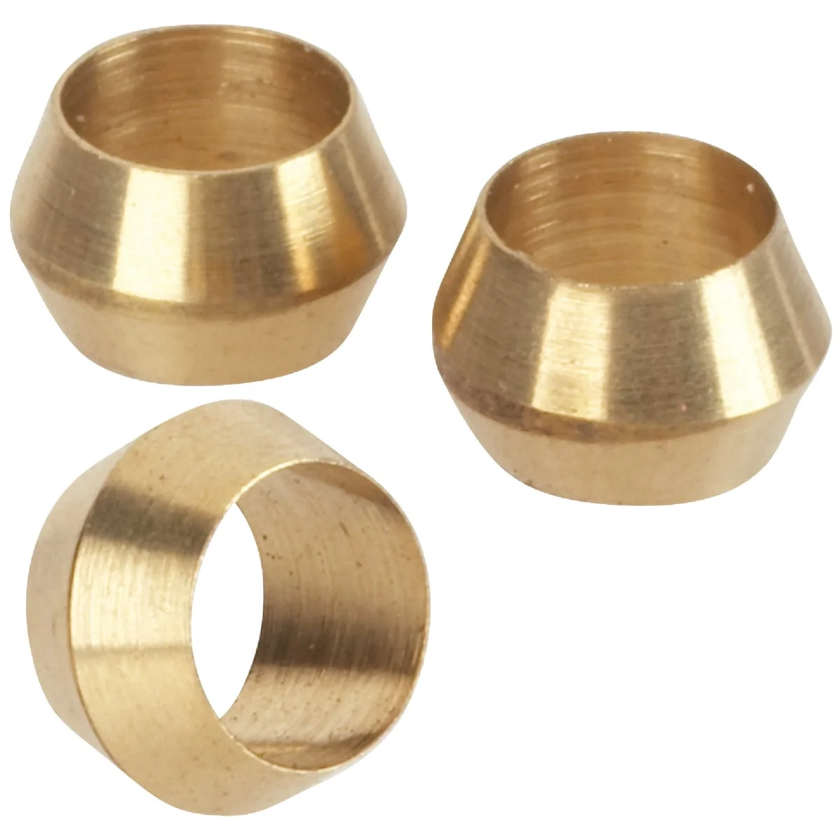 Versatile Do it 1 4 In. Brass Compression Sleeve 3-Pack Traditional