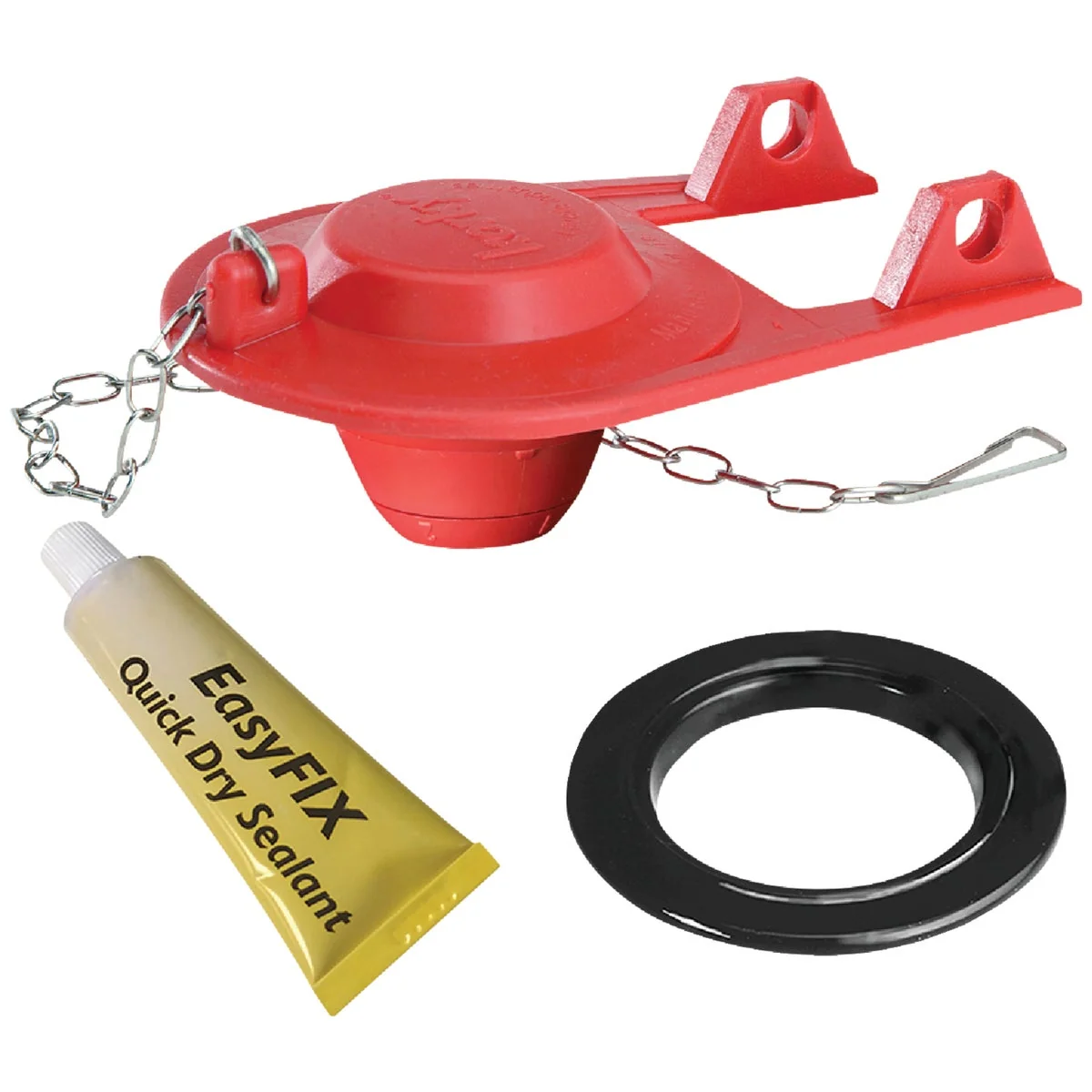 Premium Korky 2 In. EasyFix Universal Flush Valve Repair Kit with Adjustable Flapper Breathable
