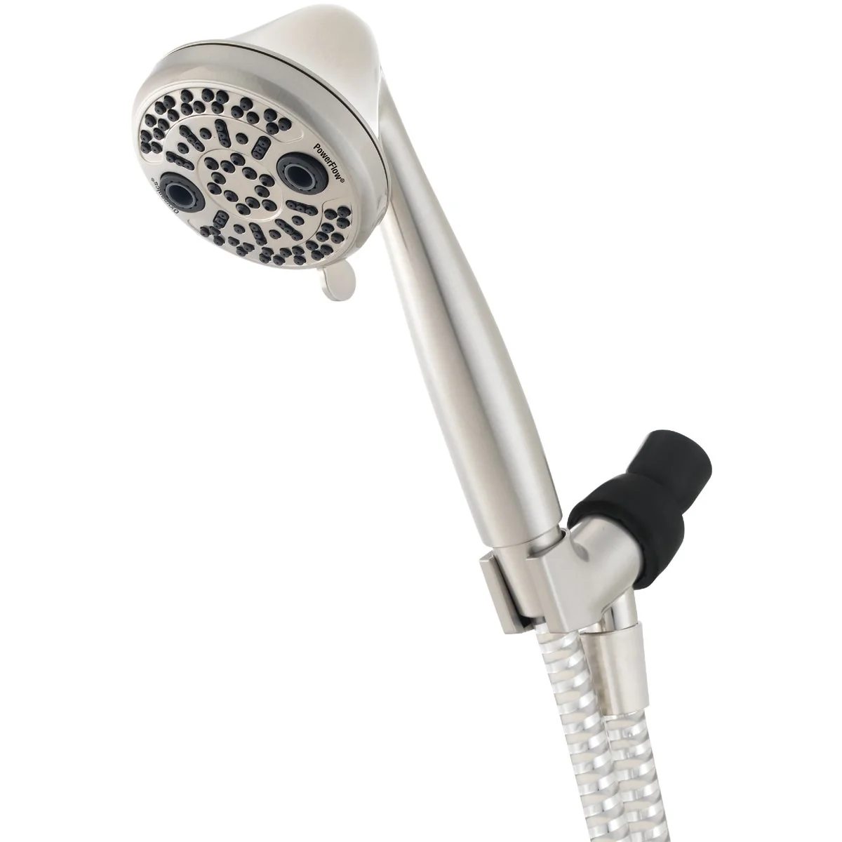Safe Oxygenics PowerFlow 3-Spray 1.75 GPM Handheld Shower Brushed Nickel Optimized