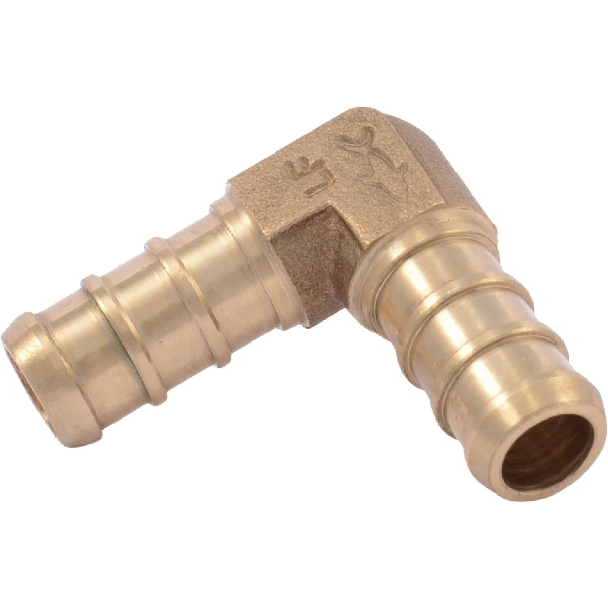 Modern SharkBite 3 8 In. x 3 8 In. Barb 90 Deg. Brass PEX Elbow 1 4 Bend Secure