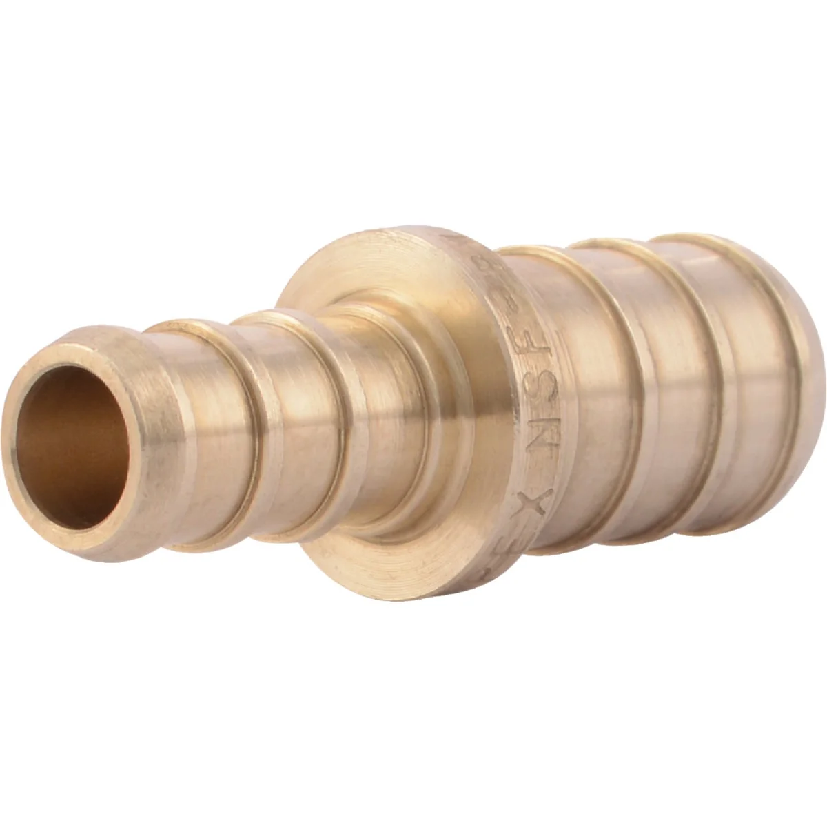 Dependable SharkBite Lead- Insert 3 8 In. Barb x 1 2 In. Barb Brass PEX Coupling Prestigious
