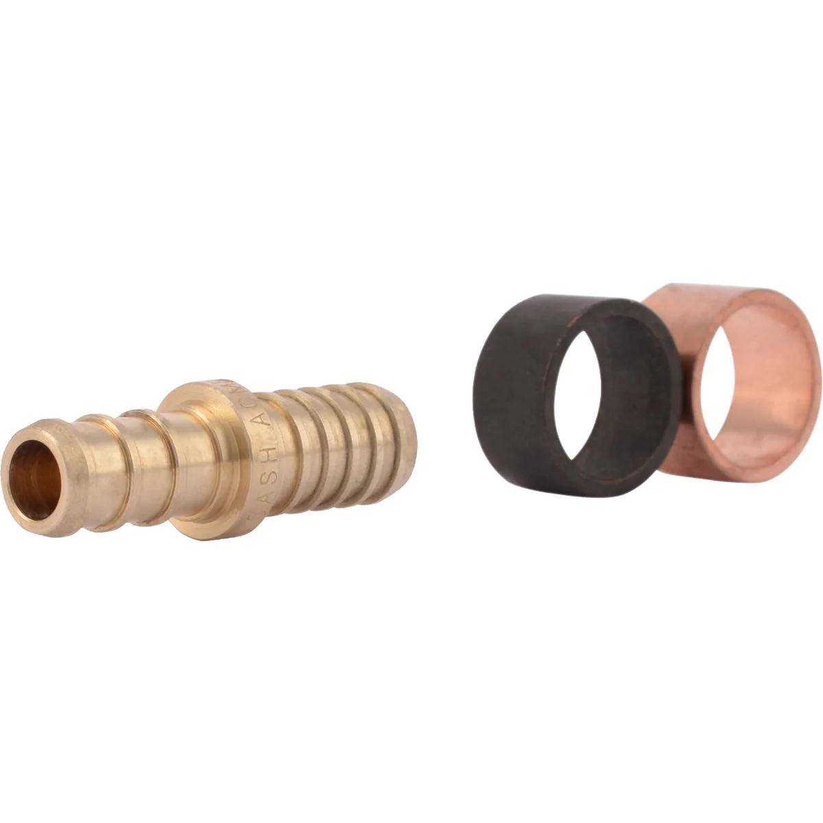 Natural SharkBite Crimp Transition Low Lead 3 8 In. Polybutylene Brass PEX Coupling Fine Crafted