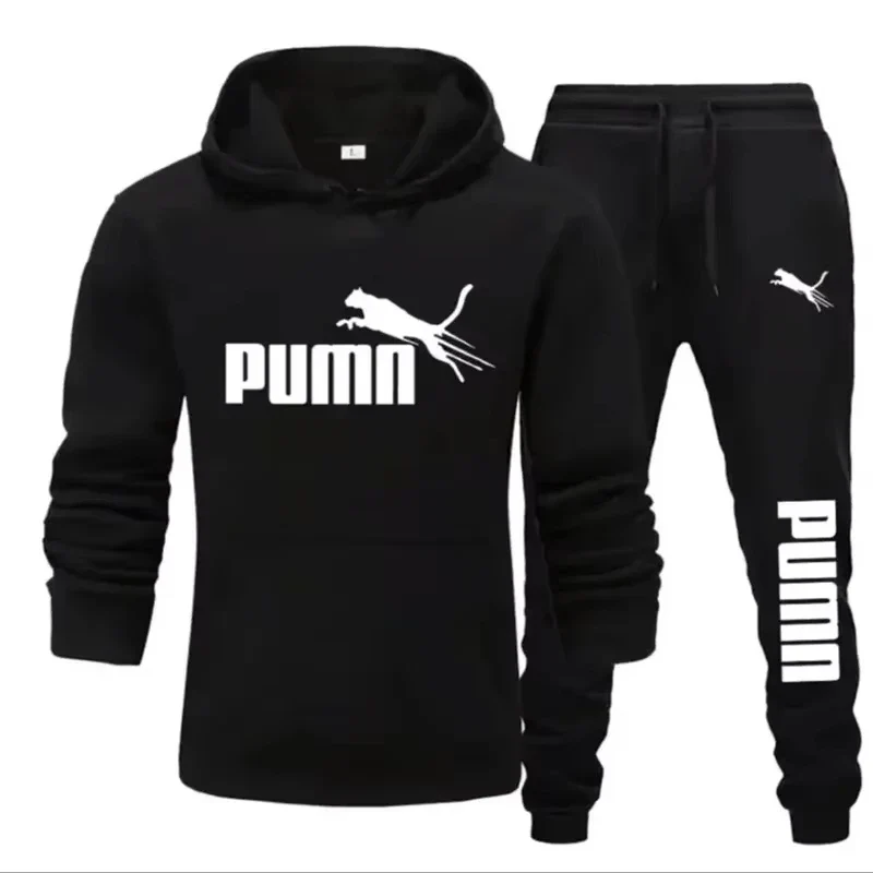 Functional Men’s Casual Pullover Hoodie and Pants Tracksuit Set Top-Quality