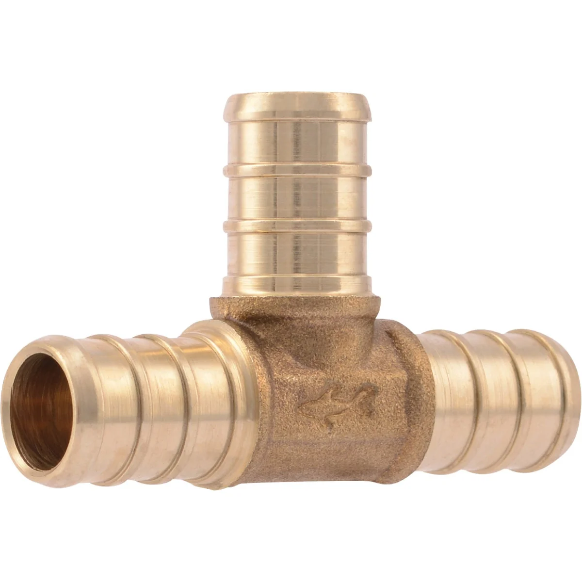 Green SharkBite 1 2 In. x 1 2 In. x 1 2 In. Barb Brass PEX Tee 10-Pack Unique