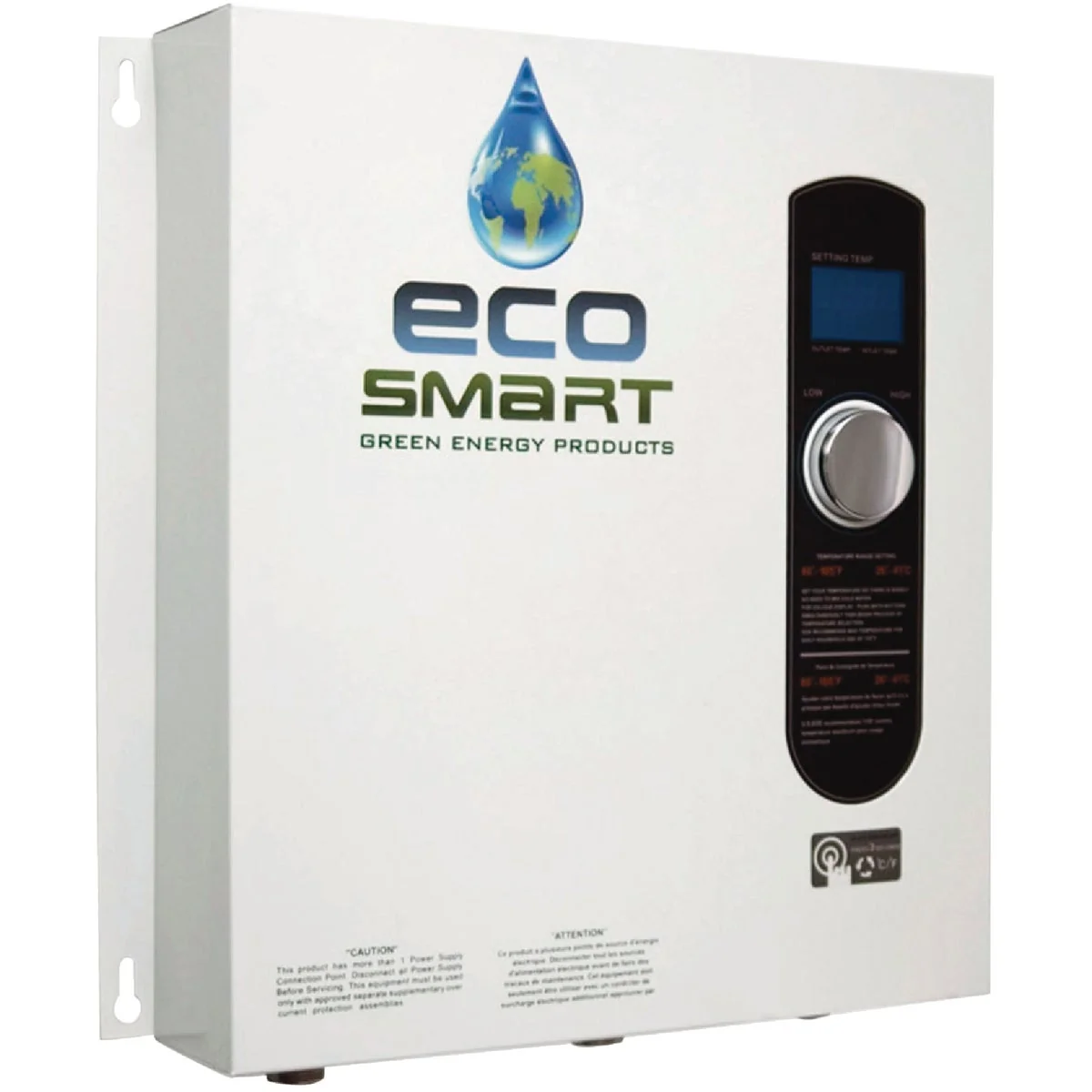 Solid EcoSMART 240V Single Phase 27kW Tankless Electric Water Heater Professional