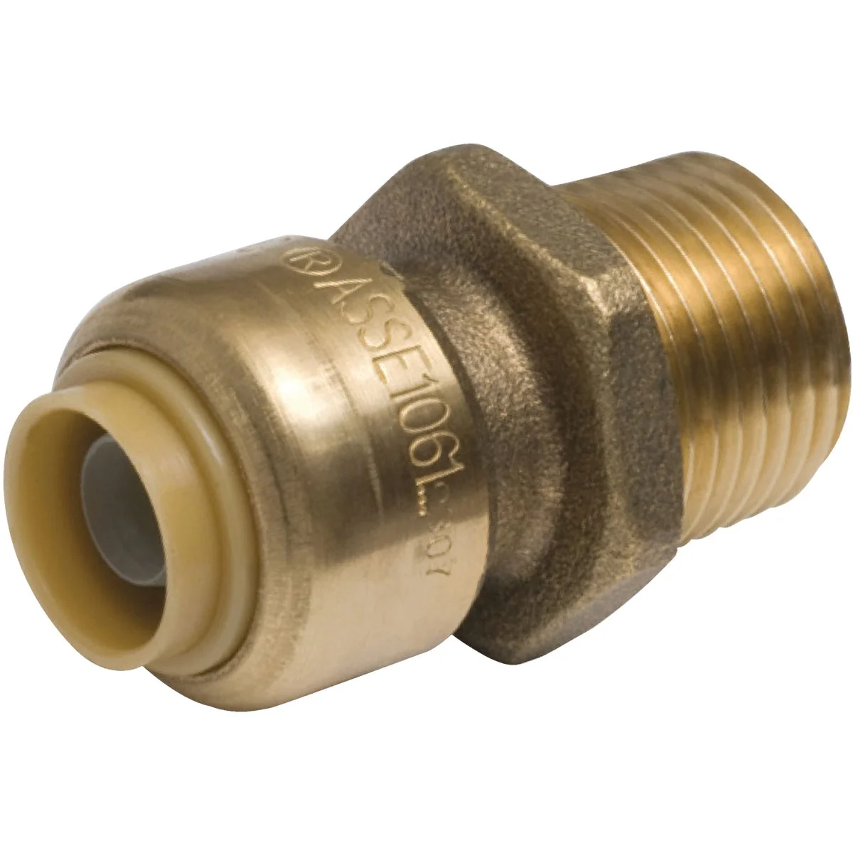 Original Design SharkBite 1 4 In. x 1 2 In. MNPT Reducing Brass Push-to-Connect Male Adapter Traditional